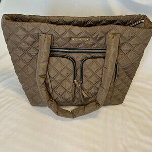 Joan & David Faith 21” Diamond Quilted Puffer Sport Nylon Travel Tote Carry-On